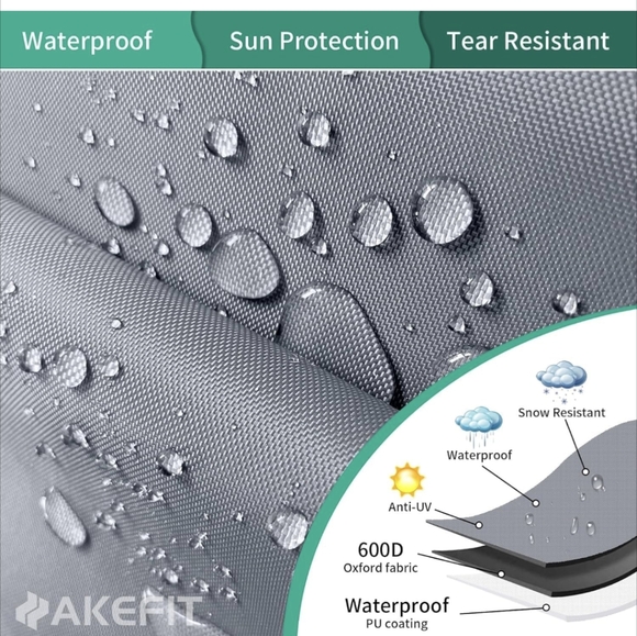 Nwt Heavyduty Waterproof Oxford Material SPA Cover for 85''x 85''Hot Tub cover - Picture 3 of 6